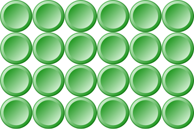 24 colorful buttons inverse gradient clipart