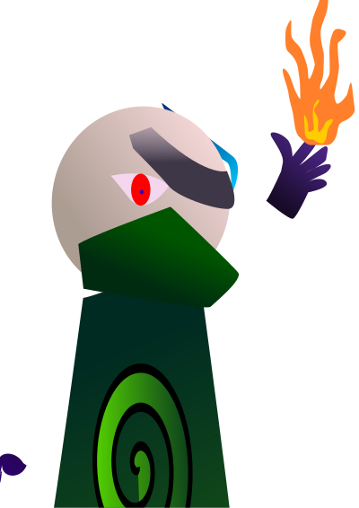 24 Flame Character clipart