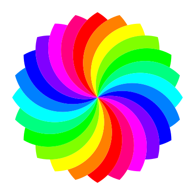 24 football flower 12 color clipart