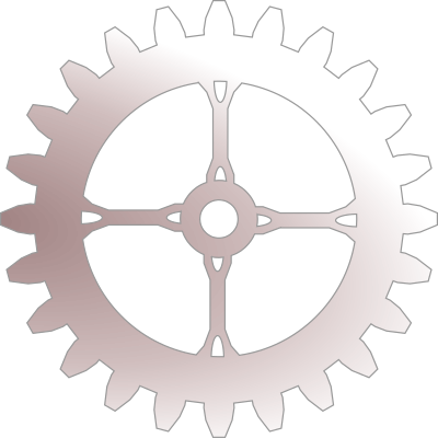 24 tooth steampunk gear clipart