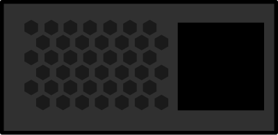2.5" HDD 2 Slot Filler clipart