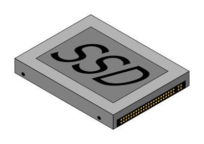 2.5" laptop IDE SSD clipart