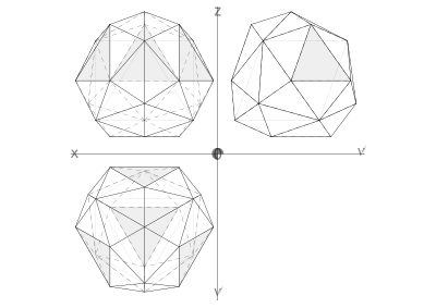 27 construction geodesic spheres recursive from tetrahedron clipart