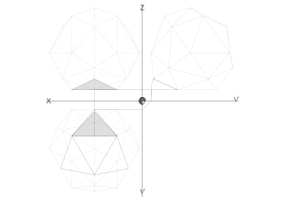 29 net construction geodesic spheres recursive from tetrahedron clipart