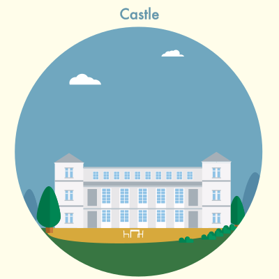 2D Castle clipart