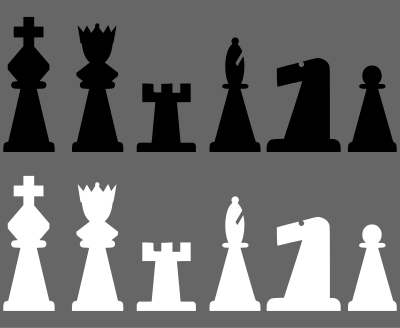 2D Chess set - Pieces 1 clipart