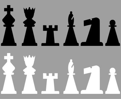 2D Chess set - Pieces 2 clipart