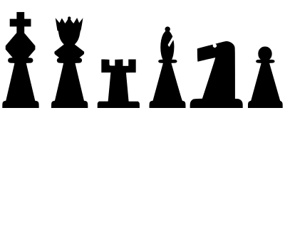 2D Chess set - Pieces 3 clipart