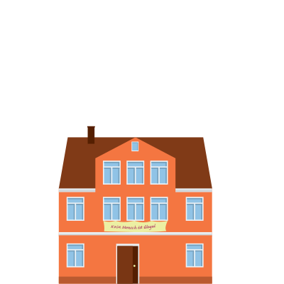 2D House (Flat Design) clipart