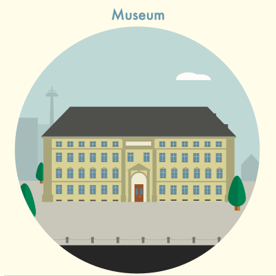 2D Museum clipart