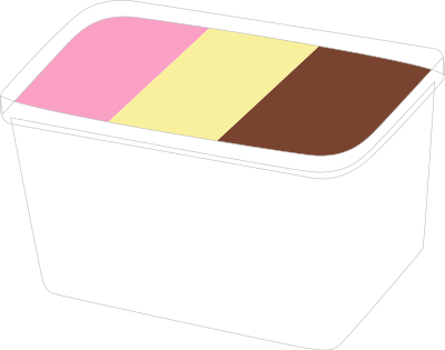 2l Ice Cream box clipart