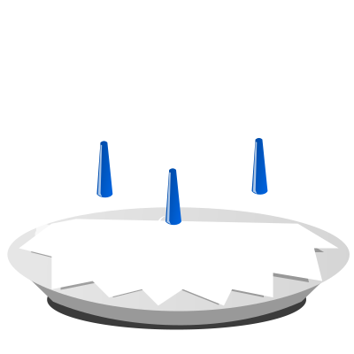 3 Candle Cake clipart