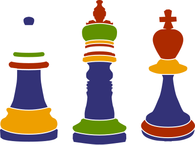 3 Chess Kings clipart