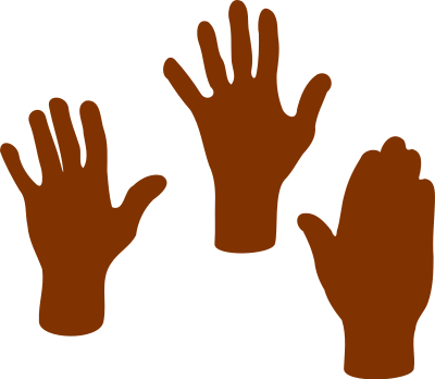 3 Hands clipart