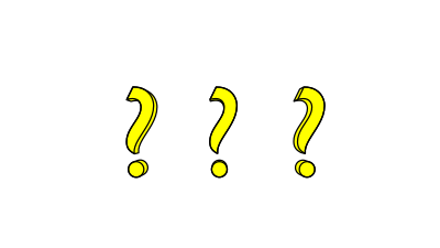 3 Question marks clipart