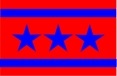 3 Star Flag clipart