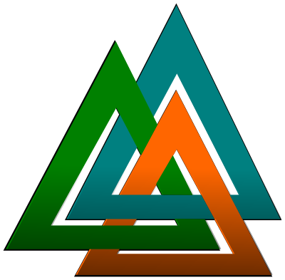 3 Triangles Linked clipart