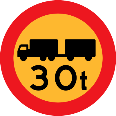 30t truck sign clipart