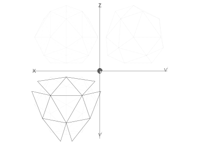 31 1/4 net geodesic sphere clipart
