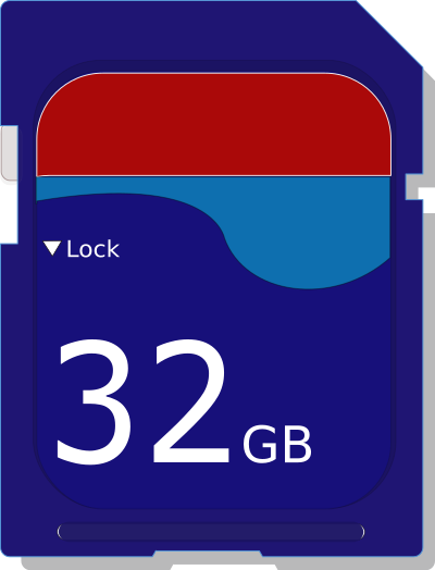 32GB SD Card clipart