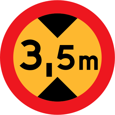 3.5 m sign clipart