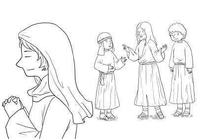 36 Mark 12:41-44 03 clipart