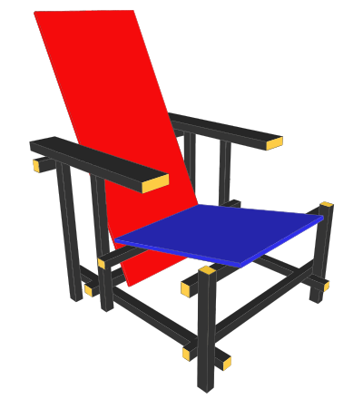 3D Beach Chair clipart