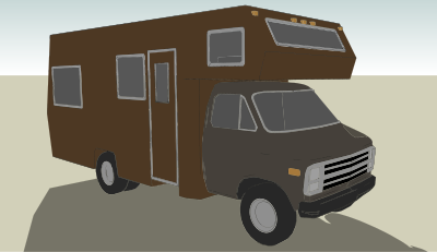 3D Camper clipart