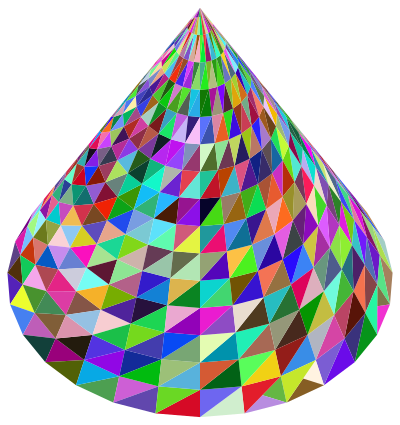3D Cone clipart