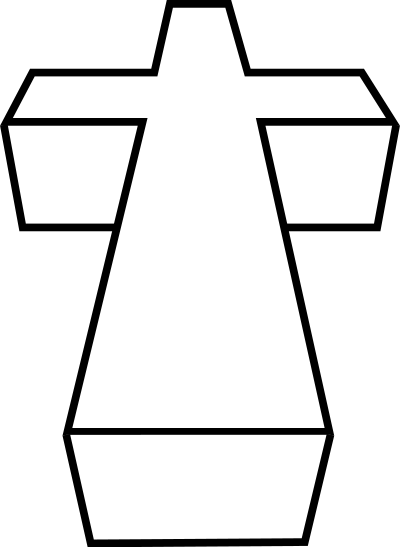 3D cross clipart