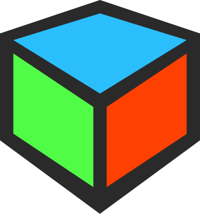 3D Cube Icon clipart