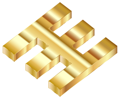 3D Gold Fabricatorz Logo clipart