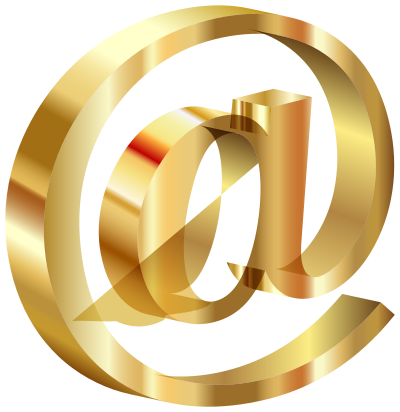 3D Gold Richer Deeper AT Sign 2 clipart