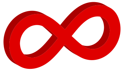 3D Infinity Symbol clipart