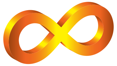3D Infinity Symbol Variation 4 clipart