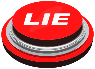 3D Lie Button clipart