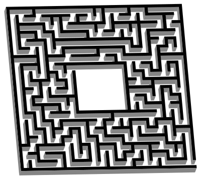 3D Maze clipart