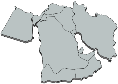 3d middle east map clipart