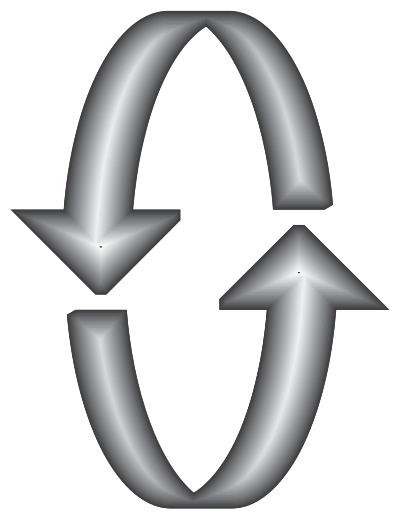 3D Monochrome Arrows clipart