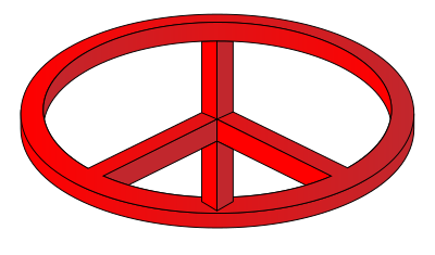3D Optical Illusion (CND symbol) clipart