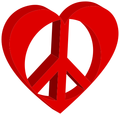 3D Peace Heart Mark II clipart