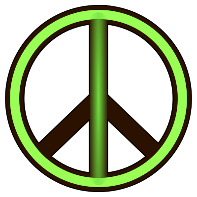 3D Peace Symbol clipart