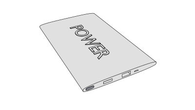 3D power bank clipart