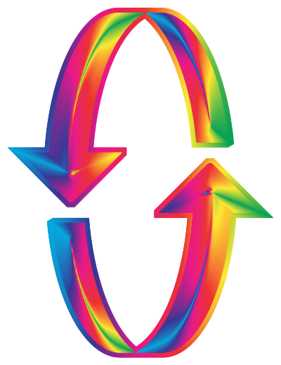 3D Prismatic Arrows 2 clipart