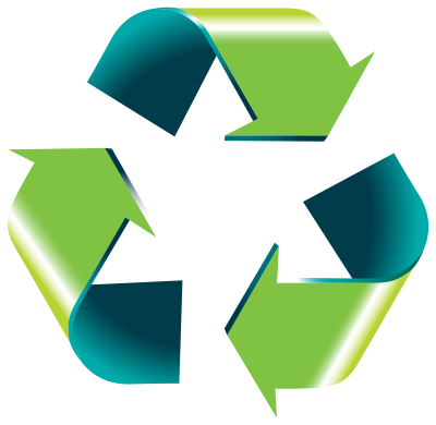 3D Shiny Recycling Symbol clipart