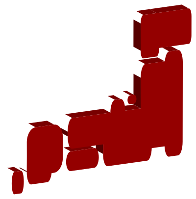 3D Stylized Japan clipart