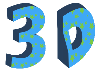 3D Text clipart