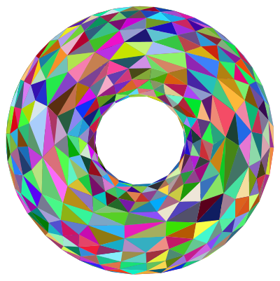 3D Torus Prismatic clipart