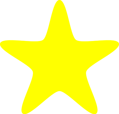 3D yellow star clipart