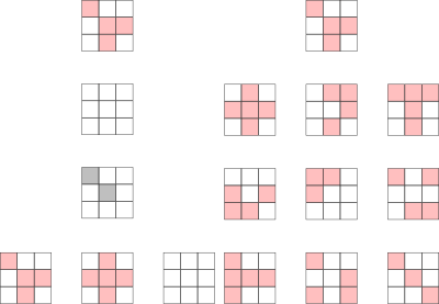 3x3 Lights out clipart